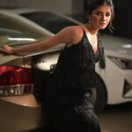 Kanika Mann Instagram - Sorry I used your car to pose 😋 Styled by: @styleitupbyaashna Shot by @deepak_das_photography @kakali_das_photography Outfit: @sonarshbysona Hair & Makeup: @celebsmakeupbysejal @makeoverbysejalthakkar