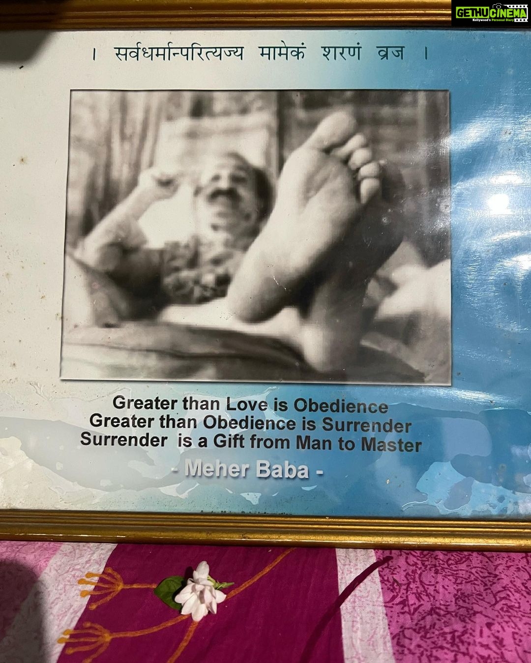 Kanika Mann Instagram - “May my love make you feel one day that God is in everyone.” - Meher baba Meher Pilgrim Retreat, Meherabad