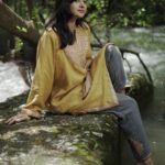 Kanika Mann Instagram - जादूई 💫💫 . . . Thank you @traveligo_ for hosting us again in your paradise 🍃 Wearing : @mahakbukharicouture 📸 : @basitalie