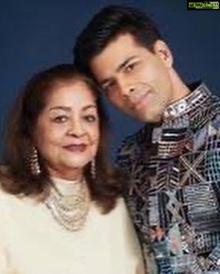 Karan Johar Instagram - My brave and resilient mama turns 80 today…. She taught me how to love …how to stand for what I believe in … never apologise or justify myself if I was in the right… never pretend to be anyone I wasn’t …. She is as much my conscience as she is my fashion police …. Also the only person who i am still scared of… I love you mom to the planets and back …. I would never have been able to raise Roohi and Yash without you….. ❤️❤️❤️❤️❤️❤️ #mymommyhero