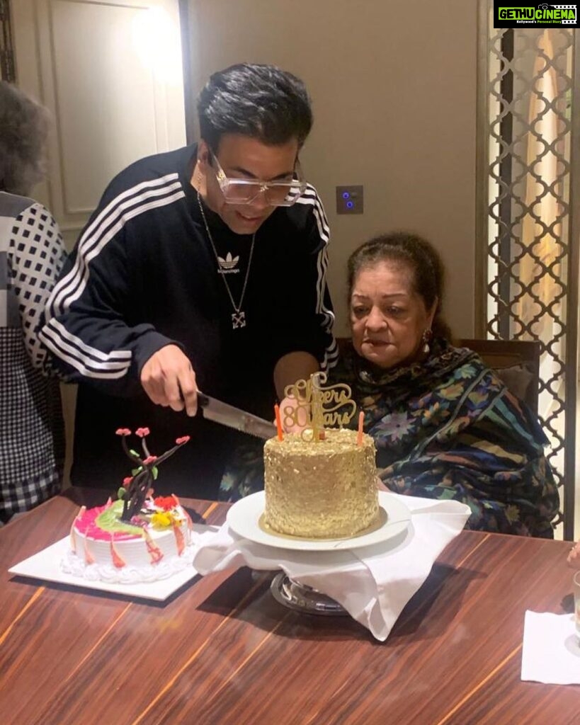 Karan Johar Instagram - My brave and resilient mama turns 80 today…. She taught me how to love …how to stand for what I believe in … never apologise or justify myself if I was in the right… never pretend to be anyone I wasn’t …. She is as much my conscience as she is my fashion police …. Also the only person who i am still scared of… I love you mom to the planets and back …. I would never have been able to raise Roohi and Yash without you….. ❤️❤️❤️❤️❤️❤️ #mymommyhero