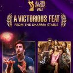 Karan Johar Instagram - And it keeps giving!!! #Brahmastra & #JugJuggJeeyo win big at the #ZeeCineAwards2023. Our @dharmamovies family is overwhelmed with love & gratitude♥️♥️♥️