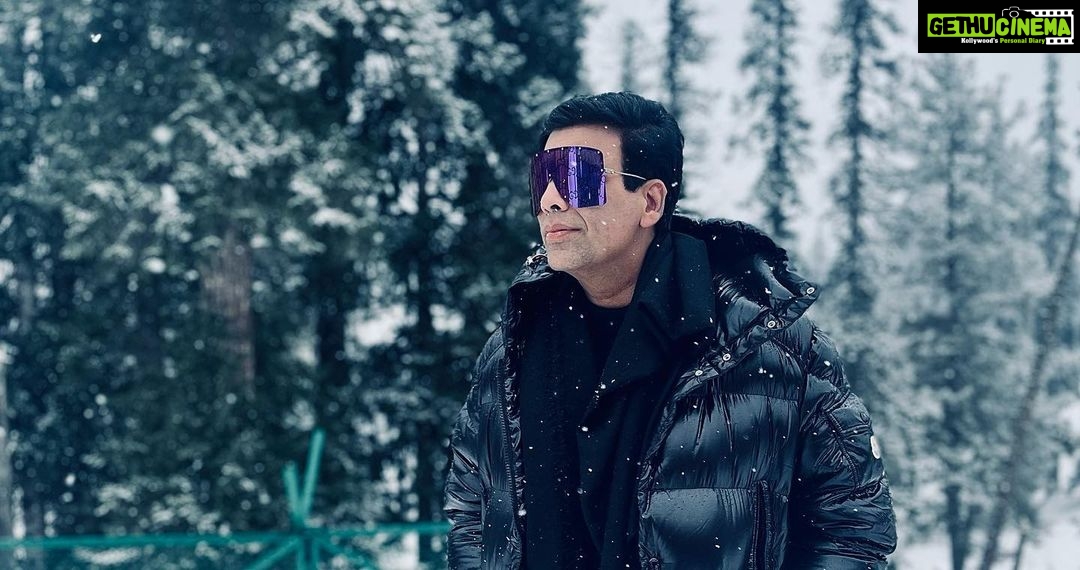 Karan Johar Instagram - The advantage of your DOP waiting for weather is that I get to pose for him 📷 @manushnandandop ! #rockyaurranikipremkahani