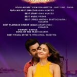 Karan Johar Instagram - And it keeps giving!!! #Brahmastra & #JugJuggJeeyo win big at the #ZeeCineAwards2023. Our @dharmamovies family is overwhelmed with love & gratitude♥️♥️♥️