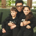 Karan Johar Instagram - Valentines Day for me for many years has been a day I either partied with other singles or then lamented the lack of a relationship or then celebrated my independence and solo status … it’s always been a blend of so many feelings and emotions! But when Roohi and Yash were born I realised my dependency and search for love ended with their arrival into our universe! I celebrate them along with my mother everyday but today is the day to say to all of us parents that we have forever valentines in our children! A paternal love story is the most satisfying, unconditional and exceptionally rewarding! So raise a toast and if no one sends you flowers today send yourself an emoji ! 🌹🌹🌹