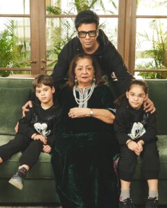 Karan Johar Instagram - Valentines Day for me for many years has been a day I either partied with other singles or then lamented the lack of a relationship or then celebrated my independence and solo status … it’s always been a blend of so many feelings and emotions! But when Roohi and Yash were born I realised my dependency and search for love ended with their arrival into our universe! I celebrate them along with my mother everyday but today is the day to say to all of us parents that we have forever valentines in our children! A paternal love story is the most satisfying, unconditional and exceptionally rewarding! So raise a toast and if no one sends you flowers today send yourself an emoji ! 🌹🌹🌹