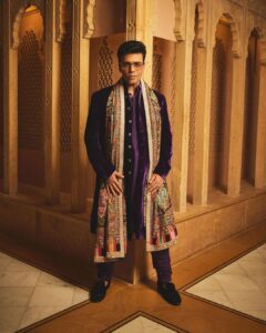 Karan Johar Instagram - It was such a warm and intimate shaadi…. And it was the most fun to dress for mere do yaars ki shaadi! Blessings to Sid and Kiara and so much love to the maverick magician and marvellous @manishmalhotra05 @manishmalhotraworld for not only outdoing himself for the bride and groom but also giving me the most gorgeous ensembles to celebrate the loving couple!!!! Manish you’re the best! Love you!!! Styled by @ekalakhani managed by @len5bm 📷 @sheldon.santos