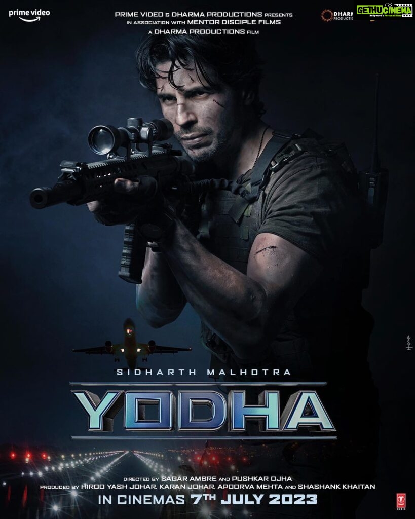 Karan Johar Instagram - Coming to the big screens with a BANG! Packed with action & thrill, our Yodha is ready! #Yodha IN CINEMAS 7th JULY, 2023!💥💥 @apoorva1972 @shashankkhaitan @sidmalhotra @dishapatani @raashiikhanna @sagarambre_ #PushkarOjha @primevideoin @dharmamovies @mentor_disciple_films @tseries.official