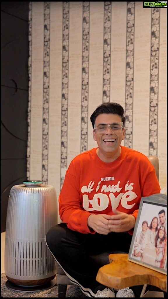 Karan Johar Instagram - Meditate Air Purifier By Havells Studio is one of the best things that happened to me & my family ever! Oh! Did I jump on it too soon? Guys it’s a complete blockbuster solution to fight indoor air pollution!!🤝 #MeditateAirPurifier #HavellsStudio #Havells @havellsstudio #ad #paidpromotion