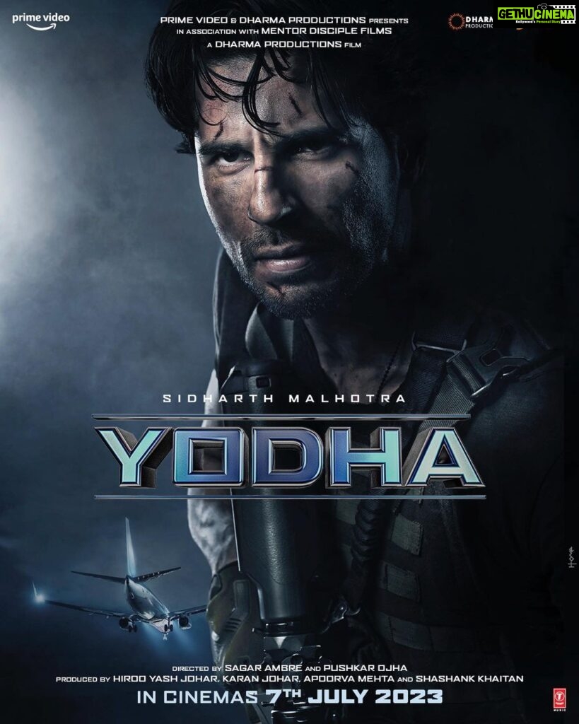 Karan Johar Instagram - Coming to the big screens with a BANG! Packed with action & thrill, our Yodha is ready! #Yodha IN CINEMAS 7th JULY, 2023!💥💥 @apoorva1972 @shashankkhaitan @sidmalhotra @dishapatani @raashiikhanna @sagarambre_ #PushkarOjha @primevideoin @dharmamovies @mentor_disciple_films @tseries.official