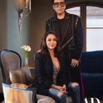 Karan Johar Instagram - For @archdigestindia : “This home is bespoke; it’s one of a kind. It is designed to reflect who Karan is: glamorous, fun, and also a little over the top! It’s not a space that can be imitated,” says interior designer Gauri Khan (@gaurikhan). Knowing Karan’s largesse and his love for entertaining, Gauri wanted the home to serve as a seamless extension of his personality, where guests could make themselves comfortable from the get-go. The main entryway wall is clad in a dramatic, fluted, black-and-white “panda” marble that lines the passageway into a light-filled living room, the tall, arched French windows open onto a serene terrace—Karan's favourite spot—dotted with tropical plants, where he can enjoy his coffee. Both Karan and Gauri also admit to an affinity for the powder room—during the day, the sunlight filters in, reflecting off the glossy surfaces—which Khan accented with a statement turbine light, a vanity with marble horse-head detail, and a forest-green wall. While Gauri has used a medley of richer tones for the public areas, for Karan’s private spaces—his dressing room, bedroom, and bathroom—she adopted a softer palette of beiges, muted metal tones, and wooden herringbone floors, while still keeping some distinctive threads to tie in the entire design story. Explore the filmmaker's home at the link in bio. On Stands NOW! Photography by: Ishaan Nair (@ishaannair7) Words by: Priyanka Khanna (@priyankaskhanna) Art Director: Chandni Mehta (@thebombaycat) Production: Harshita Nayyar (@harshitanayyar_) Karan Johar's team: Manager: Lenn Soubam (@len5bm) Fashion Stylist: Eka Lakhani (@ekalakhani) Assistant Stylist: Arpita Chonkar (@arpita.kc) & Mayuri Srivastava (@mayuri_srivastava) Hair: Aalim Hakim (@aalimhakim) Makeup: Paresh Kalgutkar (@paresh_kalgutkar) Gauri Khan's team: Managed by : Bottomline Media pvt ltd (@bottomlinemedia) Hair: Rishika Chaudhry Makeup: Saba Khan (@sabakhanmakeup)