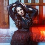 Kavya Shetty Instagram - 🖤 Photo @jimmynomula Creative Producer @ramugajjala Digitec @rjrachastoryteller Styling @smitha_prakash19 Outfit @houseofthreestudio Jewellery @jewelboxbyarnav Makeup @makeupby_chandana_amaravadi Hair @glamupwithrohini Location @olivebistrohyd