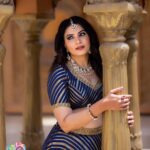 Kavya Shetty Instagram - 💙 Photography @equinoxestillmediaa Mua @glazes_by_sheethal Jewellery @aabushanjewellery1941 Designer @sheethaldesigner_official Hairstyle @hairstyle_by_anitha Location @destino_the The Destino 4.0