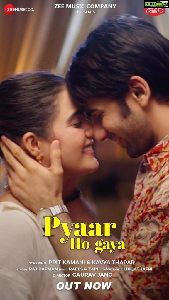 Kavya Thapar Instagram - ✨ Feel the love with #PyaarHoGaya sung by #RajBarman and featuring #PritKamani & #KavyaThapar. This song is sure to melt your heart! ❤️🎵 SONG OUT NOW ✨ link in bio . . . TEAM : HMU @winsome_studios Styled by @kriplanijuhi ✨ India