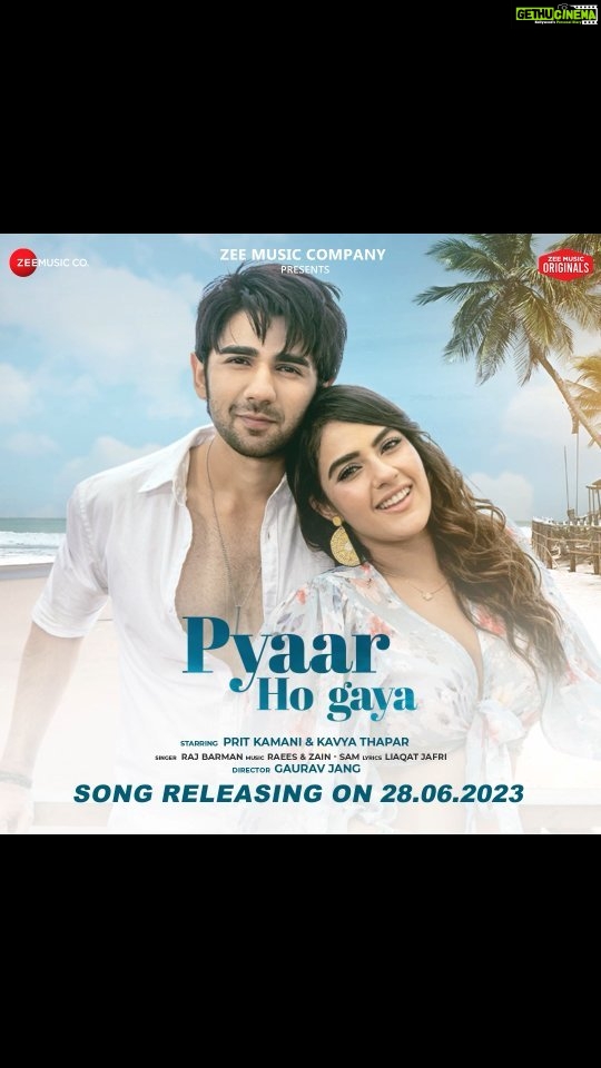 Kavya Thapar Instagram - Unveiling a tale of love, music, and emotions in #PyaarHoGaya! With #RajBarman's soulful rendition, starring #PritKamani & #KavyaThapar Releasing on 28.06.2023 #ZeeMusicOriginals @iamrajbarman @pritkamani @kavyathapar20 @dezainkhan @theraeesmusic @liaqat.jafri @janggaurav @anuragbedii