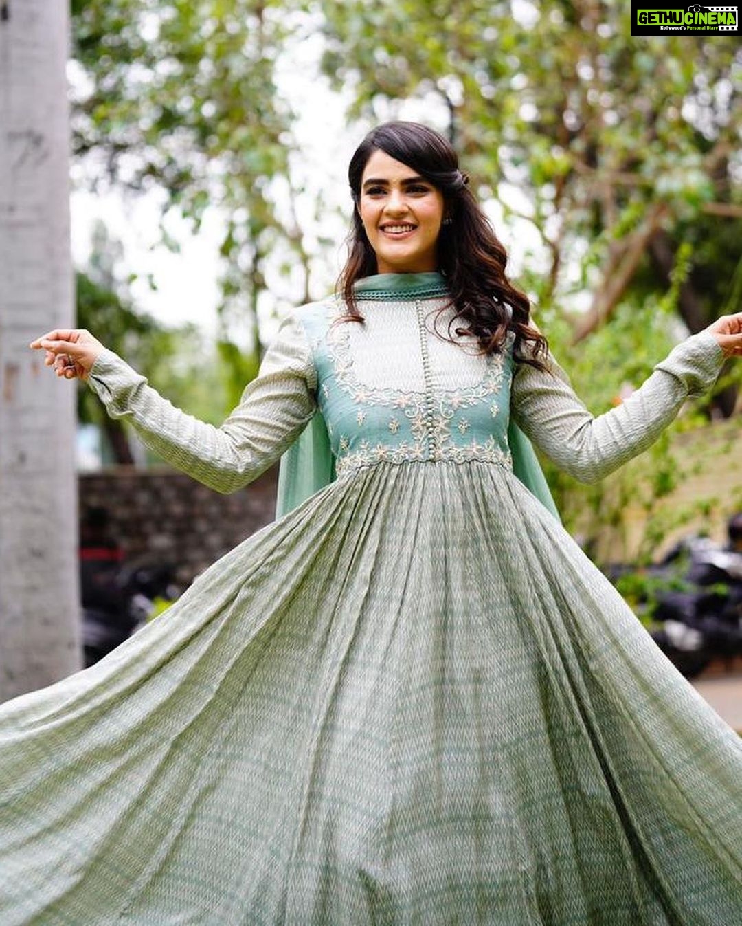 Kavya Thapar Instagram - Forever Happy, Grateful and Talkative 🩵 For the promotions of #Pichaikkaran2 #Bichagadu2 #antibikili Releasing on May 19th ✨ Wearing : @sravaniraoofficial Styled by : @anushaa13 assisted by @lavanya_desigan HMU : @winsome_studios and Pawan garu Hyderabad