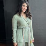 Kavya Thapar Instagram - Just feeling pretty af 🥰✨ #promotions #pichaikkaran2 #bichagadu2 Wearing : @mavishofficial_ Styling - @anushaa13 HMU - @winsome_studios