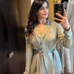 Kavya Thapar Instagram - Just feeling pretty af 🥰✨ #promotions #pichaikkaran2 #bichagadu2 Wearing : @mavishofficial_ Styling - @anushaa13 HMU - @winsome_studios