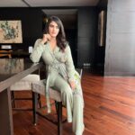 Kavya Thapar Instagram - Just feeling pretty af 🥰✨ #promotions #pichaikkaran2 #bichagadu2 Wearing : @mavishofficial_ Styling - @anushaa13 HMU - @winsome_studios