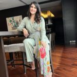 Kavya Thapar Instagram - Just feeling pretty af 🥰✨ #promotions #pichaikkaran2 #bichagadu2 Wearing : @mavishofficial_ Styling - @anushaa13 HMU - @winsome_studios