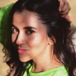 Komalee Prasad Instagram - Is there any fruit in green other than green apple ? 🍏🍏🍏 Clicked by @vishnu.clicks Makeup @rameshkumar8501 Hair @srinivas__hairstylist
