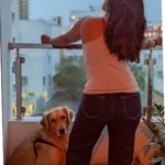 Komalee Prasad Instagram - Home candids 🏠 Blue skies 💙