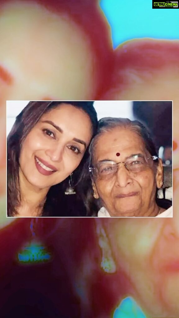 Madhuri Dixit Instagram - Heaven gained an angel with you, Aai. Happy birthday to the most perfect mother ever to grace both Earth and heaven. I love you so much.