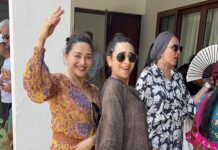 Madhuri Dixit Instagram - Dance of E̶n̶v̶y̶ Friendship ✅🧡✨🤗 #dtph #dancepartner #forever