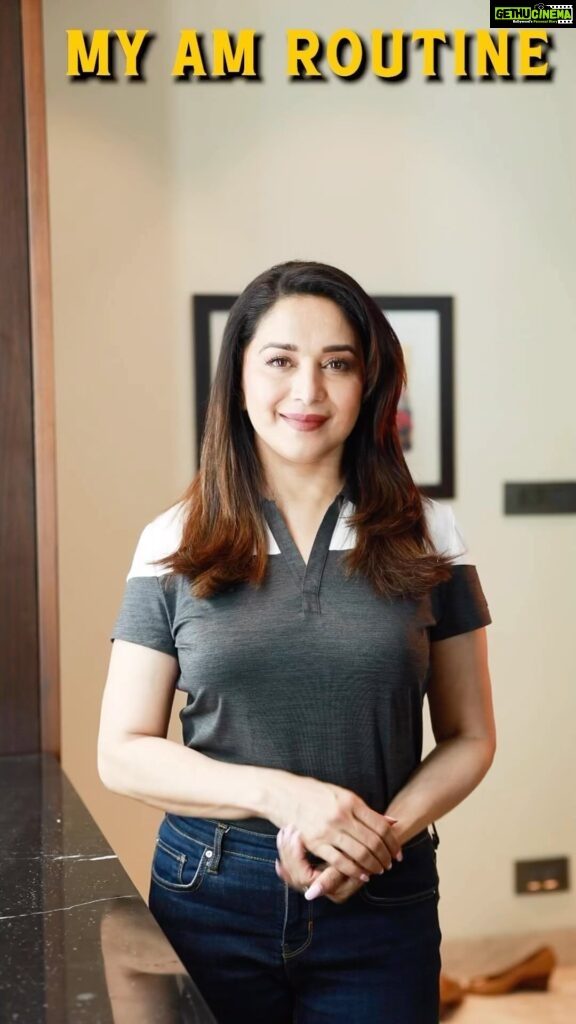 Madhuri Dixit Instagram - As requested, my updated skincare routine is up on my youtube channel. Let me know how it works out for you if you give it a try. Lots of love 💕 #youtube #newvideo #skincare #AM&PM #routine #healthyskin #tipsandtricks