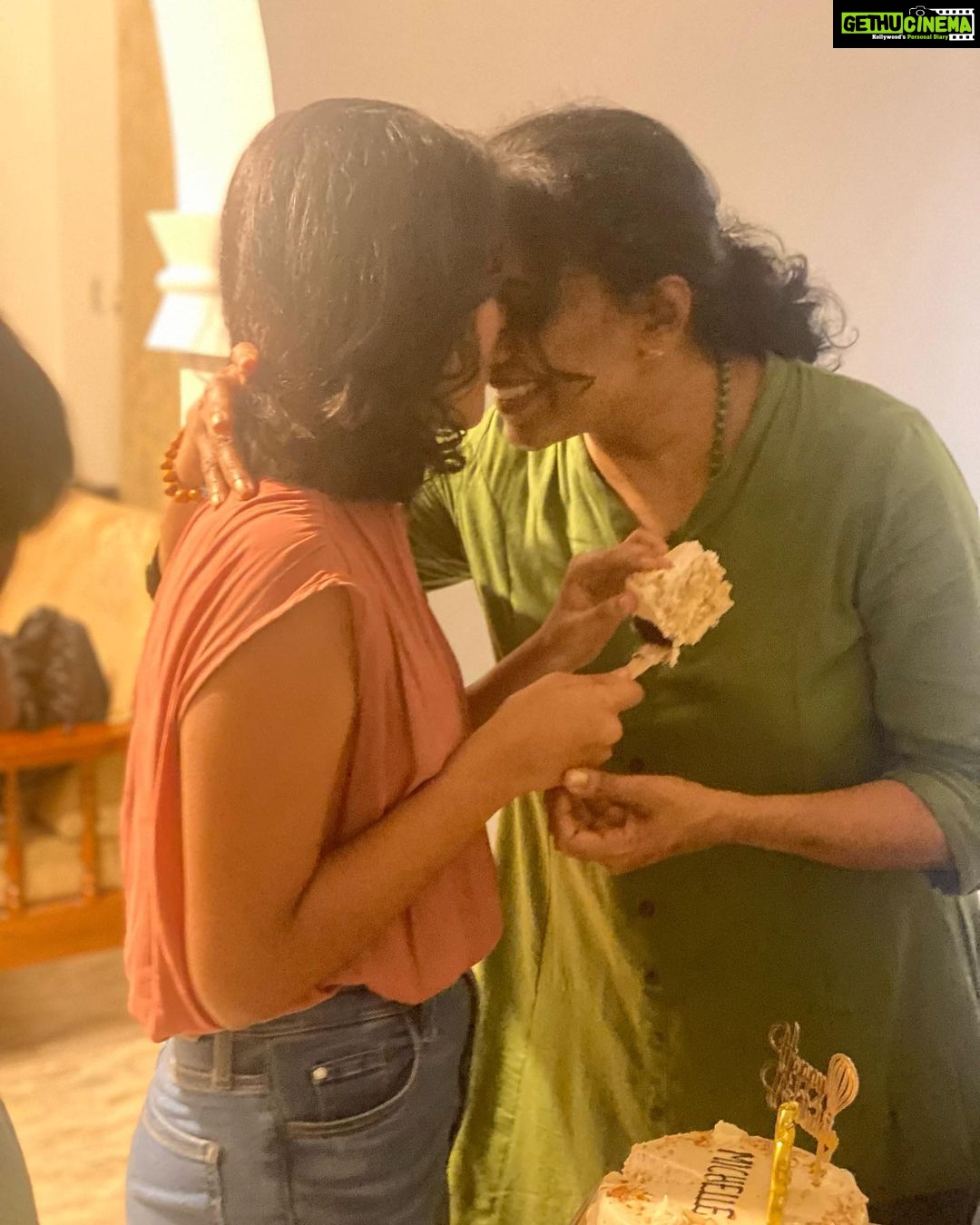 Madonna Sebastian Instagram - Birthday Darling!!!! @michelle__sebastian 🎉🥰❤️ Celebrating with Andrae @andmarc1918 ❤️🎁