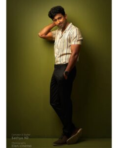 Mahendran Instagram - Always focused on being Happy…💫

Concept & styling @njsatz 
Photography @elan_cinemo 
Shirt @sago_thebridalstudio 
Studio @njstudios_7159