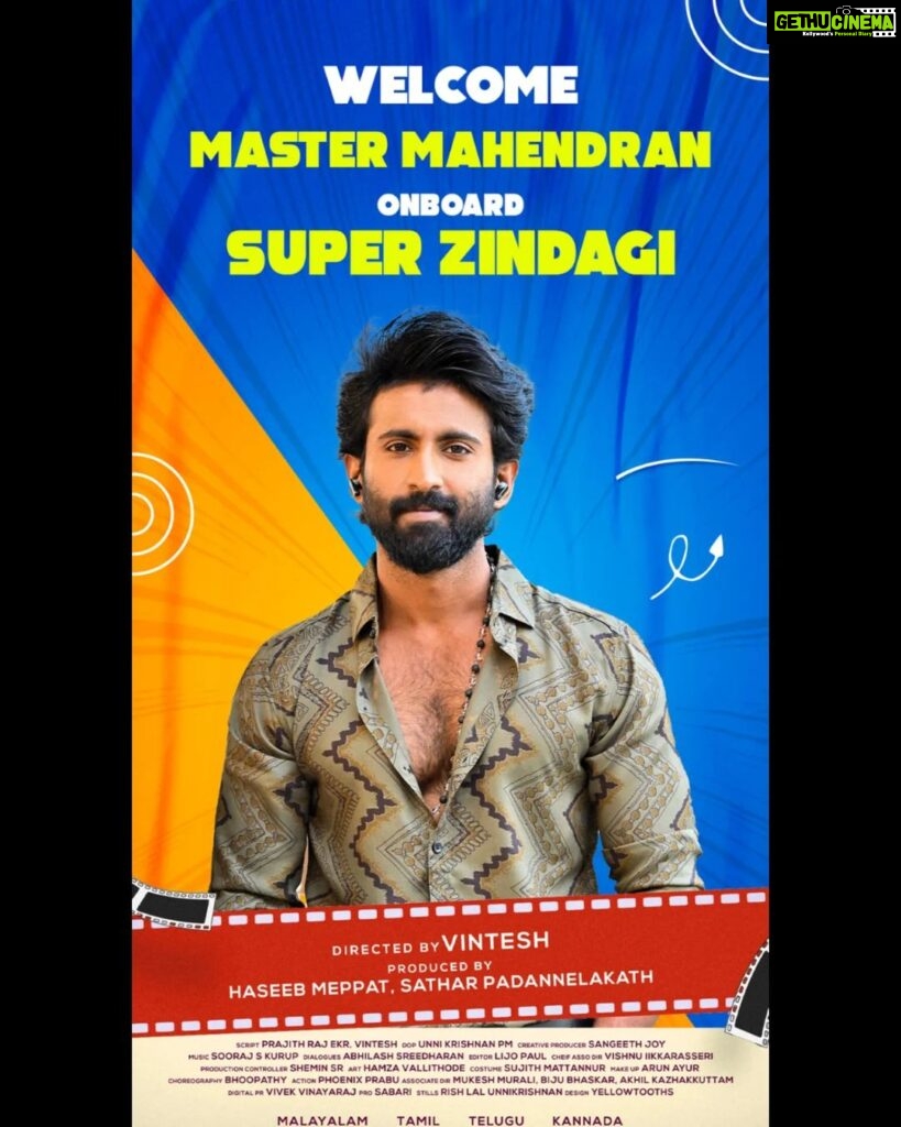 Mahendran Instagram - Super zindagi 📽️ @mahendranactorofficial #superzindagi #malayalammovie #newmovie #newface #audition #kerala#dhyansreenivasan #mastermahendran #parvatinair #vintesh Kochi, India
