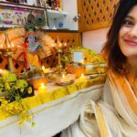Mahima Nambiar Instagram - Wish you the bright rays of happiness, joy, and prosperity, Happy Vishu! 🪔 #vishu #happyvishu #vishuathome #familytime #harekrishna #radhekrishna #krishna