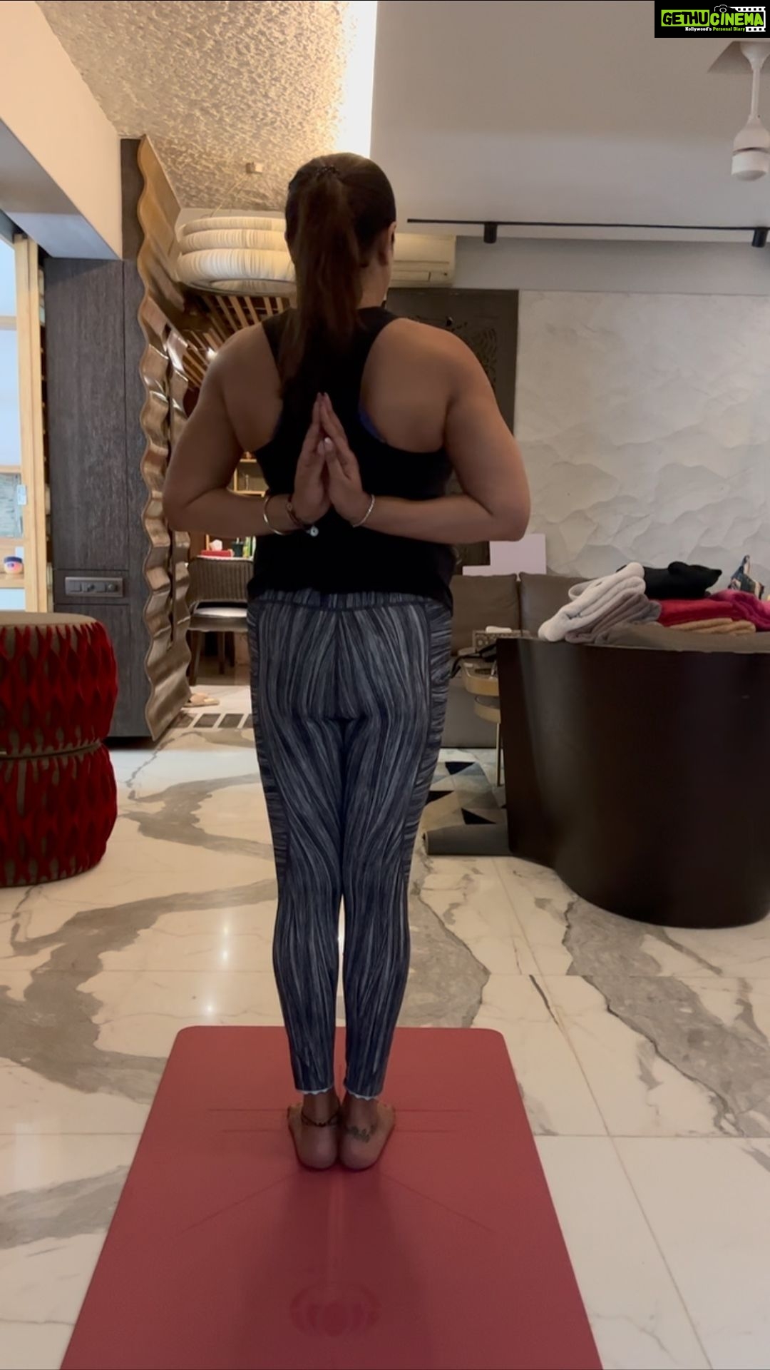 Malavika Instagram - Unite body, mind, and spirit in harmony on this special day dedicated to yoga. As you embark on your mat, surrender to the union of movement and breath. With each deliberate stretch and conscious posture, feel the threads of your being align, creating a symphony of peace, clarity, and inner bliss. Happy International Day of Yoga🧘🏻♀️ #InternationalYogaDay #YogaDay #Yoga2023 #InnerPeace