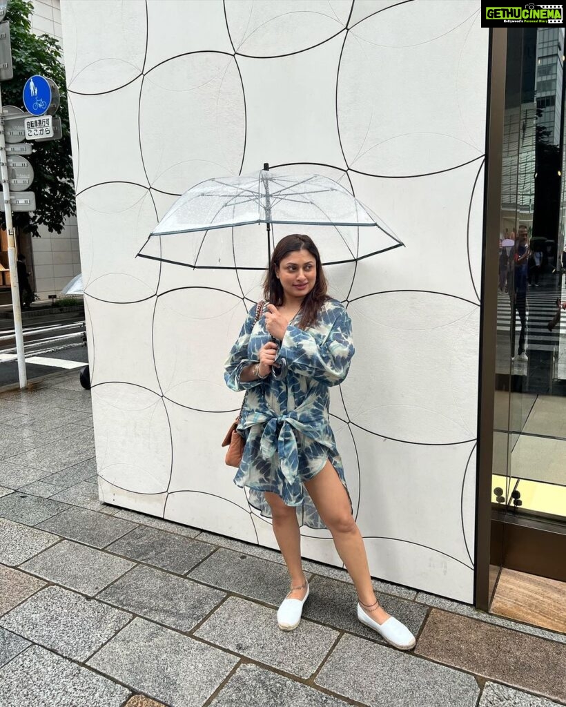 Malavika Instagram - When raindrops and fashion collide, magic happens. ☔💕 Ginza, Tokyo