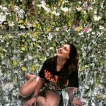 Malavika Instagram – Immersed in a dreamy floral paradise at Teamlabs, Japan🪻 teamLab Planets TOKYO / チームラボプラネッツ