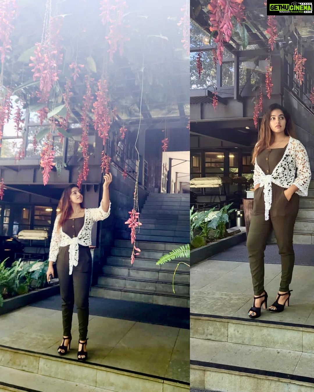 Malavika Menon Instagram - There is something infinitely healing in the repeated refrains of nature… the assurance that dawn comes after night, and spring after winter💚🌿🍃🌳🥝🥬-Rachel Carson Wearing @swayamvarasilksindia #malavikamenon #mm #nature #green #love #grateful #present