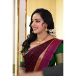 Malavika Menon Instagram - Today❤️💚 Shot @adarsh.k.s Jewelry @alameen_fashion_jewels Mua @nilesh_biju Hair @dee_pzz_