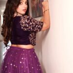 Malavika Menon Instagram - Life is better with some purple in it🥰😉 👗 @yla_designs @yla_online 📸 @fade_daliya @valiant__filims 💄 @naaz_nazim_official Jewel @bridal_rental_jewellery_peony