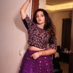 Malavika Menon Instagram - Life is better with some purple in it🥰😉 👗 @yla_designs @yla_online 📸 @fade_daliya @valiant__filims 💄 @naaz_nazim_official Jewel @bridal_rental_jewellery_peony