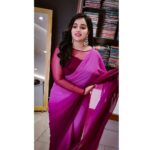 Malavika Menon Instagram - Nothing shakes the smiling heart💜💖 Wearing @yla_designs Mua @sreegeshvasan_makeupartist Shot @rahulphotoshoot