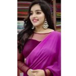 Malavika Menon Instagram - Nothing shakes the smiling heart💜💖 Wearing @yla_designs Mua @sreegeshvasan_makeupartist Shot @rahulphotoshoot