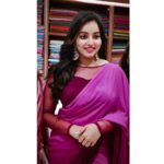Malavika Menon Instagram - Nothing shakes the smiling heart💜💖 Wearing @yla_designs Mua @sreegeshvasan_makeupartist Shot @rahulphotoshoot