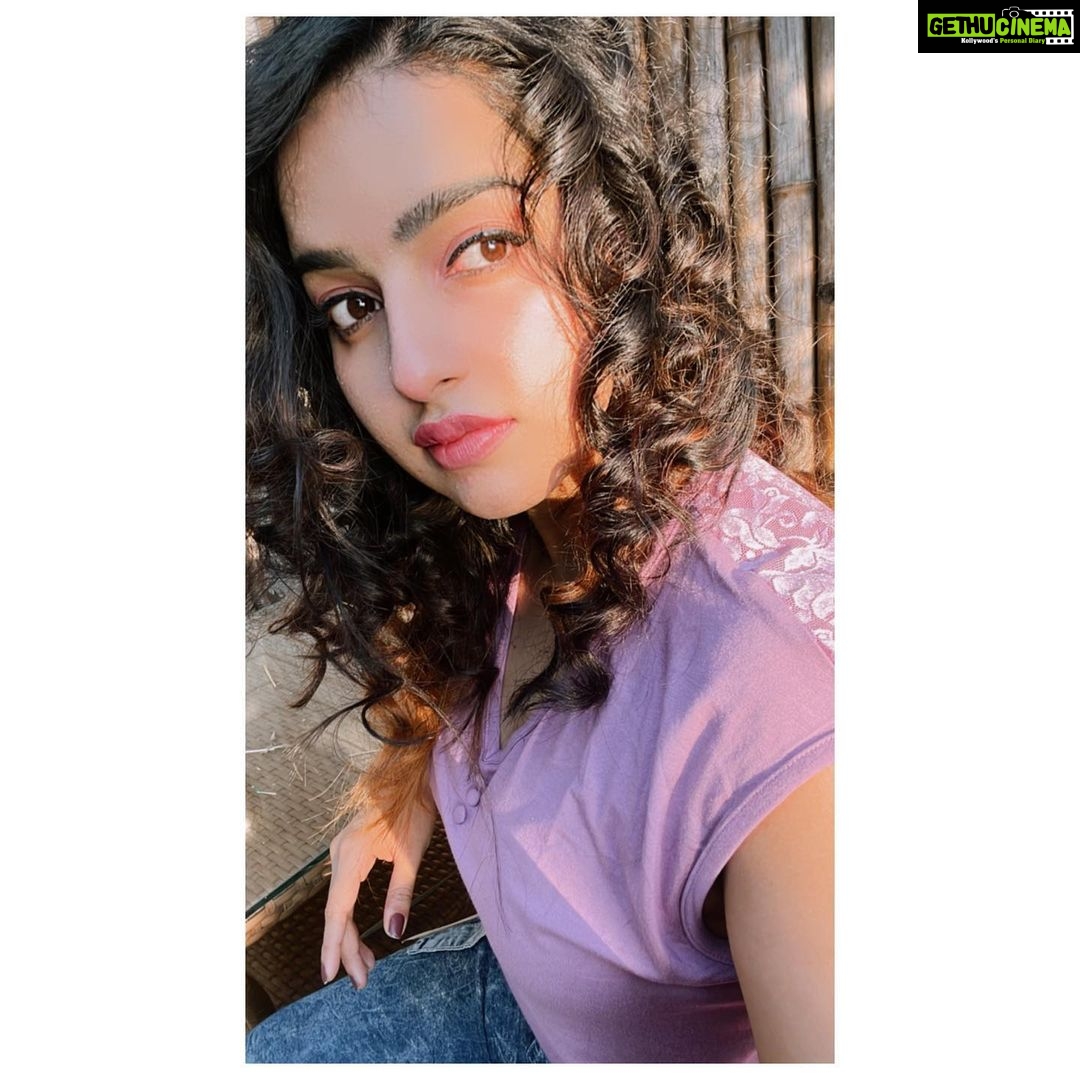 Malavika Menon Instagram - Too glam to give a damn ⚡️❤️ #instagood #instagram #purple #pride #month #love #peace #harmony