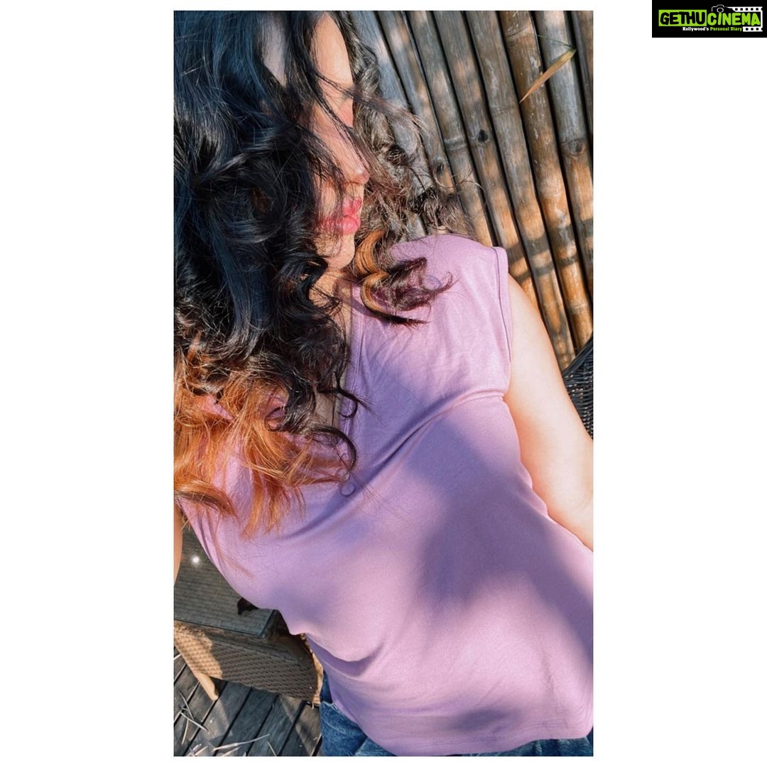 Malavika Menon Instagram - Too glam to give a damn ⚡️❤️ #instagood #instagram #purple #pride #month #love #peace #harmony