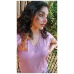Malavika Menon Instagram - Too glam to give a damn ⚡️❤️ #instagood #instagram #purple #pride #month #love #peace #harmony