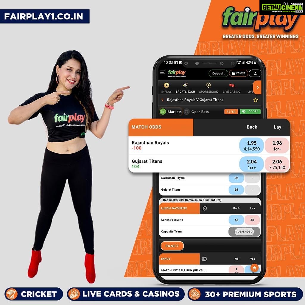 Mannara Instagram - Use Affiliate Code MANA300 to get a 300% first and 50% second deposit bonus. IPL is in an exciting second half, full of twists and turns. Don't miss out on placing bets on your favourite teams and players only with FairPlay, India's best sports betting exchange. ππ Make it big by betting on your favorite teams and players. Plus, get an exclusive 5% loss-back bonus on every IPL match. π°π€ Don't miss out on the action and make smart bets with FairPlay. π Instant Account Creation with a few clicks! π€300% 1st Deposit Bonus & 50% 2nd Deposit Bonus, 9% Recharge/Redeposit Lifelong Bonus/10% Loyalty Bonus/15% Referral Bonus π°5% lossback bonus on every IPL match. π Best Market Odds. Greater Odds = Greater Winnings! πβ‘ 24/7 Free Instant Withdrawals Setted in 5 Minutes Register today, win everyday π #IPL2023withFairPlay #IPL2023 #IPL #Cricket #T20 #T20cricket #FairPlay #Cricketbetting #Betting #Cricketlovers #Betandwin #IPL2023Live #IPL2023Season #IPL2023Matches #CricketBettingTips #CricketBetWinRepeat #BetOnCricket #Bettingtips #cricketlivebetting #cricketbettingonline #onlinecricketbetting #instagram
