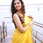 Meenakshi Chaudhary Instagram - Bright and yellow ☀️✨ . . . . . Clicked by : @sampathsharat Styled by: @sumaiah.tabassum Outfit : @reembyshrutiagarwal Jewellery: @houseofqc Rajahmundry