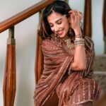 Meenakshi Chaudhary Instagram - Grounded 🌑 📸 @7minds_production Styled by - @riechamallick Outfit by - @bydivyaaggarwal Jewellery by - @karnikajewelshyd