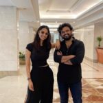 Meenakshi Chaudhary Instagram - Yes, we have a signature pose :) @meenakshichaudhary006 this was so much fun. We should keep doing this whenever we meet. #hit2 #bloodyblockbuster #urikeurike